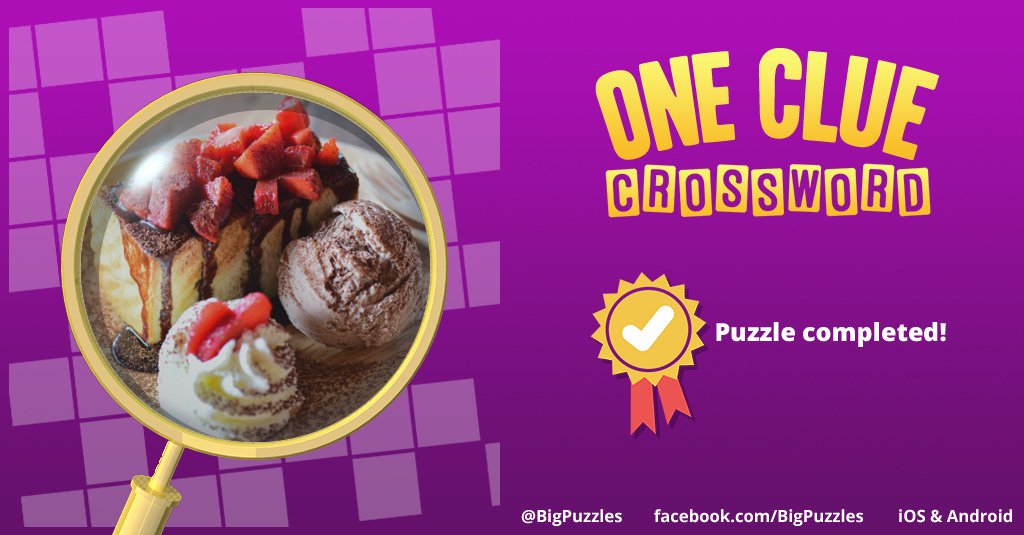 Frozen dessert crossword clue