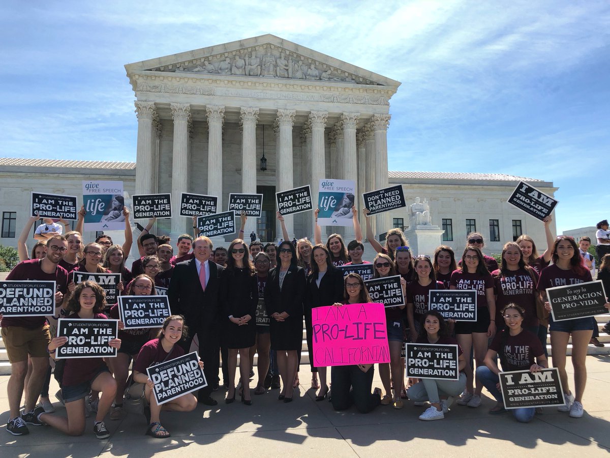 Congratulations, @ThomasGlessner and @NIFLA for your U.S. Supreme Court victory in the NIFLA v. Becerra case today! A triumph for pregnancy centers and pro-life free speech! #givefreespeechlife
