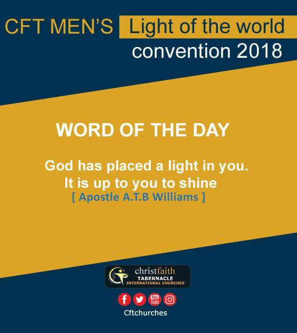 cftchurches's tweet photo. #LOWTConvention2018 | #LOWT2018 | #ApostleATBWilliams | #MenConvention | #CFTChurches 
#ChristFaithTabernacle | #ShoutOut | #CFTCathedral | #LightOfTheWorldConvention2018 | #WordOfTheDay https://t.co/ZTzAlF0KaD