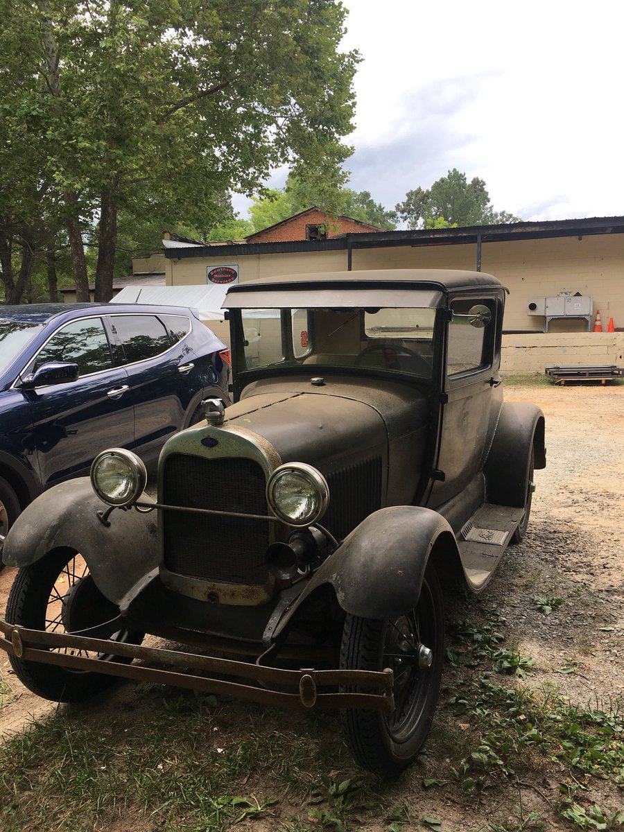 SouthernShop's tweet image. One of my machinists drives this to work occasionally. Cool old ride.