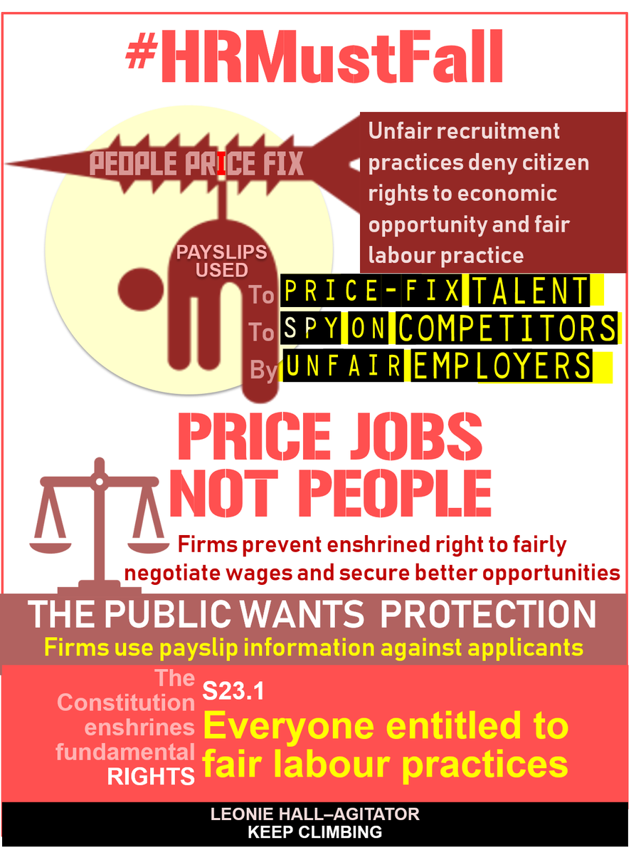 1bigLEO's tweet image. Asking job applicants about pay expectations while recruiters &amp;amp; employers hide the information signals lawlessness and greed, that&apos;s why #HRMustFall #help2read #appointafrica