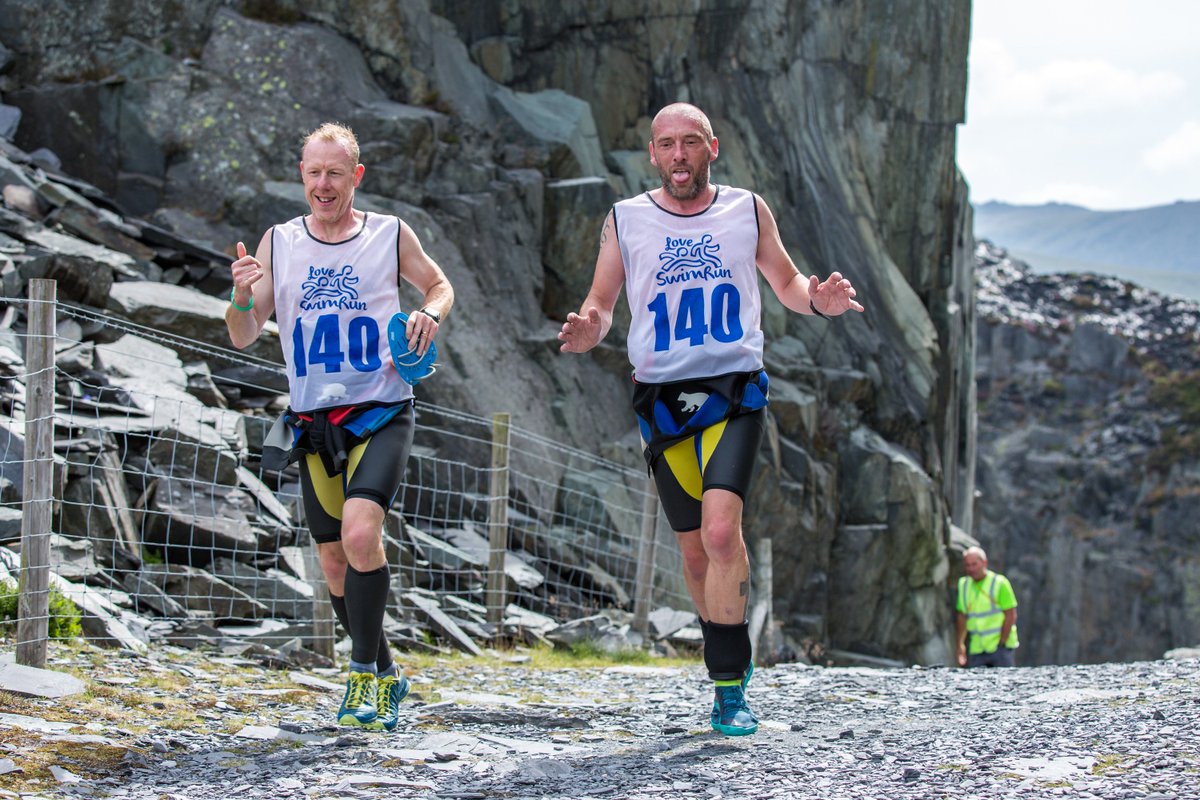 The winning <a href="/MadHatterSports/">Mad Hatter</a> boys in action! #swimrun #yourfavouritehill