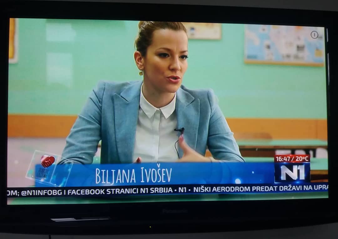 AC_Srbija's tweet photo. Biljana Ivošev, our FLEX/A-SMYLE alumna, was featured on N1 TV speaking about her FLEX program supported community project at her former high school in Srbobran. 
#exchangeourworld #FLEXalumni #flexserbia #exchangesconnect https://t.co/PXAb9pStq7