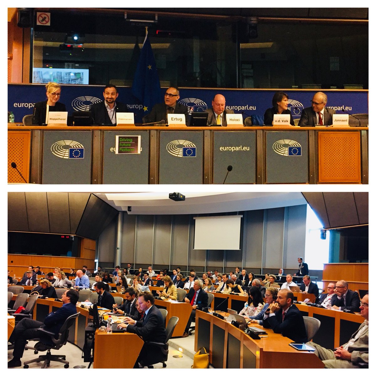 H2Europe's tweet photo. Very interesting presentations and exchanges this morning in the @Europarl_EN during the #DrivingFuture platform event on βWhat will fuel tomorrowβs mobility?β. We are happy to having cooperated with MEP @IsmailErtug on this. Many thanks to all speakers and the many attendees! https://t.co/Gq5w1l7OIb
