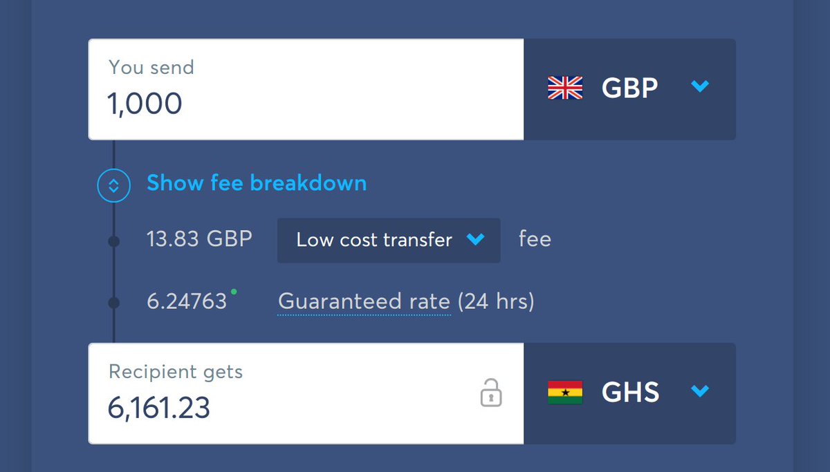 🇬🇭Welcome to TransferWise, Ghanian cedi! Don't let the banks fool you - check Monito what it really costs to send money to Africa. 🐊
monito.com/send-money/uni…