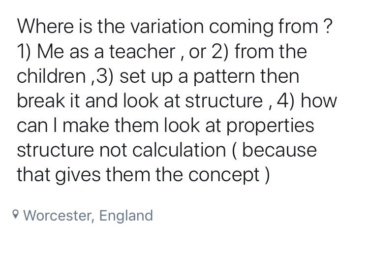 louiseseeley's tweet image. #variationtheory putting it into practise. @DrHelenDrury #annewatson mrbartonmaths