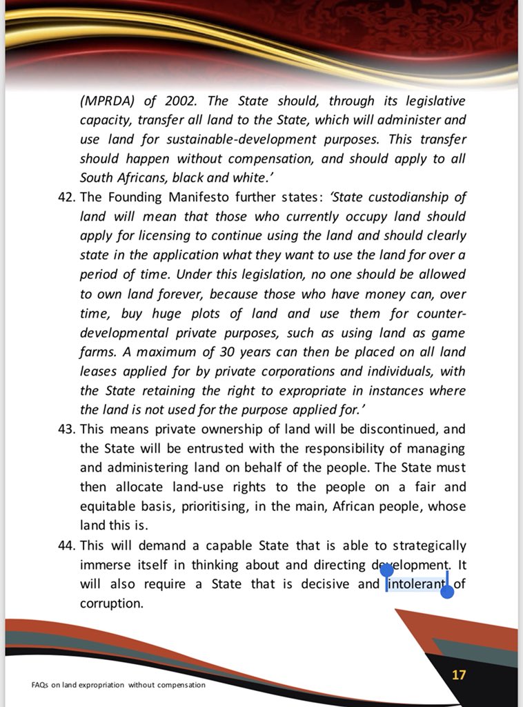 Effsedibeng1's tweet photo. #LandExpropriationWithoutCompensation #AmendSection25 #LandOccupation #EFFTurns5 https://t.co/YjLSAEozaP
