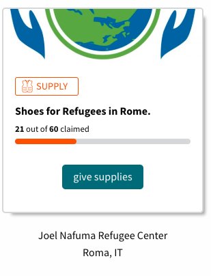 We have a donor who will match up to 10 pairs of shoes for #refugees in #rome to be distribute by the Joel Nafuma Refugee Center. #giveglobalbuylocal and help #reshapeaid. bit.ly/2Kq4Eqc
