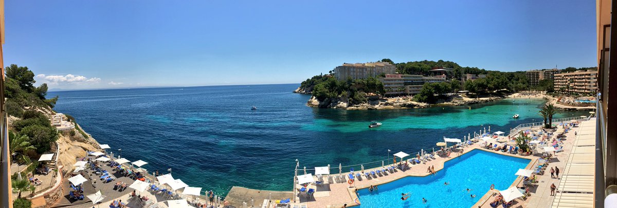 slking123's tweet photo. Last morning waking up to that view 😍🤤 @tommy_bells #majorca #calavinas #sun #sea https://t.co/MvhXevFQbH