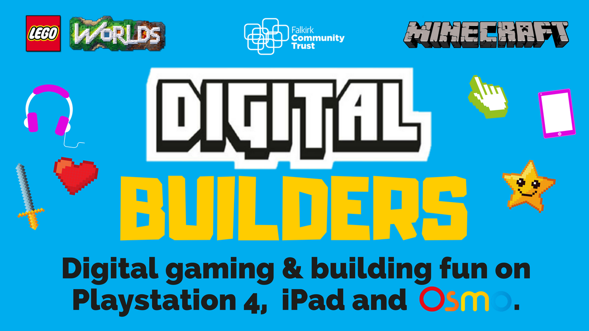 1.5 hours of digital gaming and building fun at Bo'ness Library this coming Tuesday. This is sure to be a busy one, so book fast! Ages 7+, £2. Schools, can you help spread the word to families, please?  bit.ly/2KhnSP1