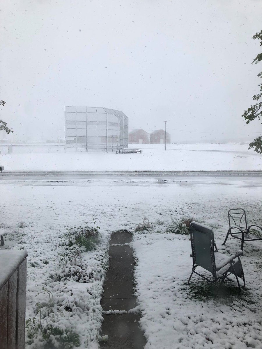 EddieSheerr's tweet image. Any takers that today will look more like Christmas, than Christmas in 6 months out in Central / Interior? This picture is from Buchans and was taken by Mitchell Kendell. #nlwx #snowinjune #wxtwitter #nltraffic