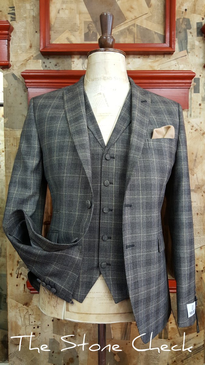Its been a while but what a comeback . The NEW Stone Check is available from our Formal Hire Department .NOW
#wedding #groom #suit #brideandgroom #duncanjamesofwalsall