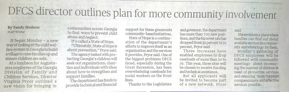 WalterJonesPR's tweet photo. News is spreading about the launch this week. See the coverage in @AUG_Chronicle about #GAStateOfHope https://t.co/WnxdgJZU9F @GADFCS https://t.co/waiIplUXgN