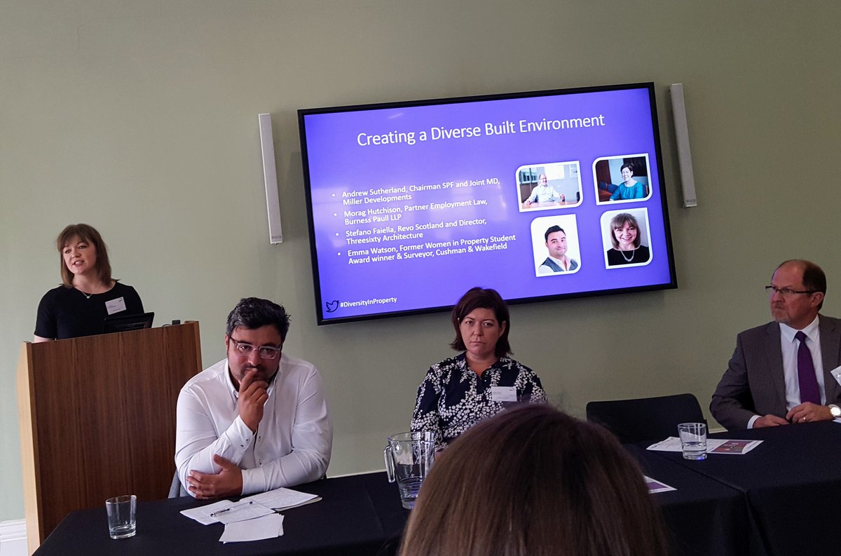 maria_francke's tweet photo. Proud of our Emma Watson @CushWakeUK speaking with confidence and eloquence at @ScotPropFed #DiversityInProperty breakfast forum on her experiences of helping to promote diversity in Real Estate through @WiPUK student awards #diversitymatters https://t.co/PXFIb9ltSl