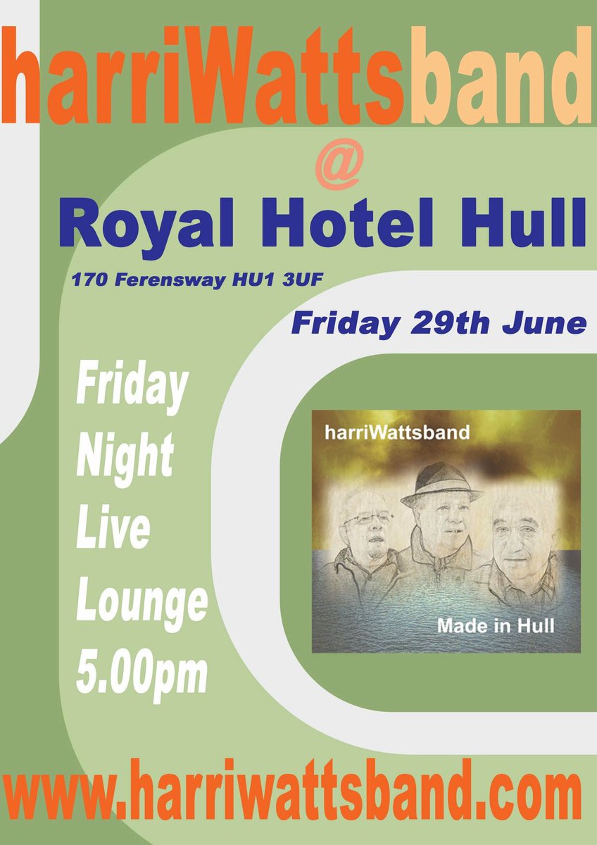 <a href="/harriWattsband/">harriWattsband</a> @ <a href="/RoyalHotelHull/">Royal Hotel Hull - The Elite Venue Selection</a> Friday Night Live 5pm