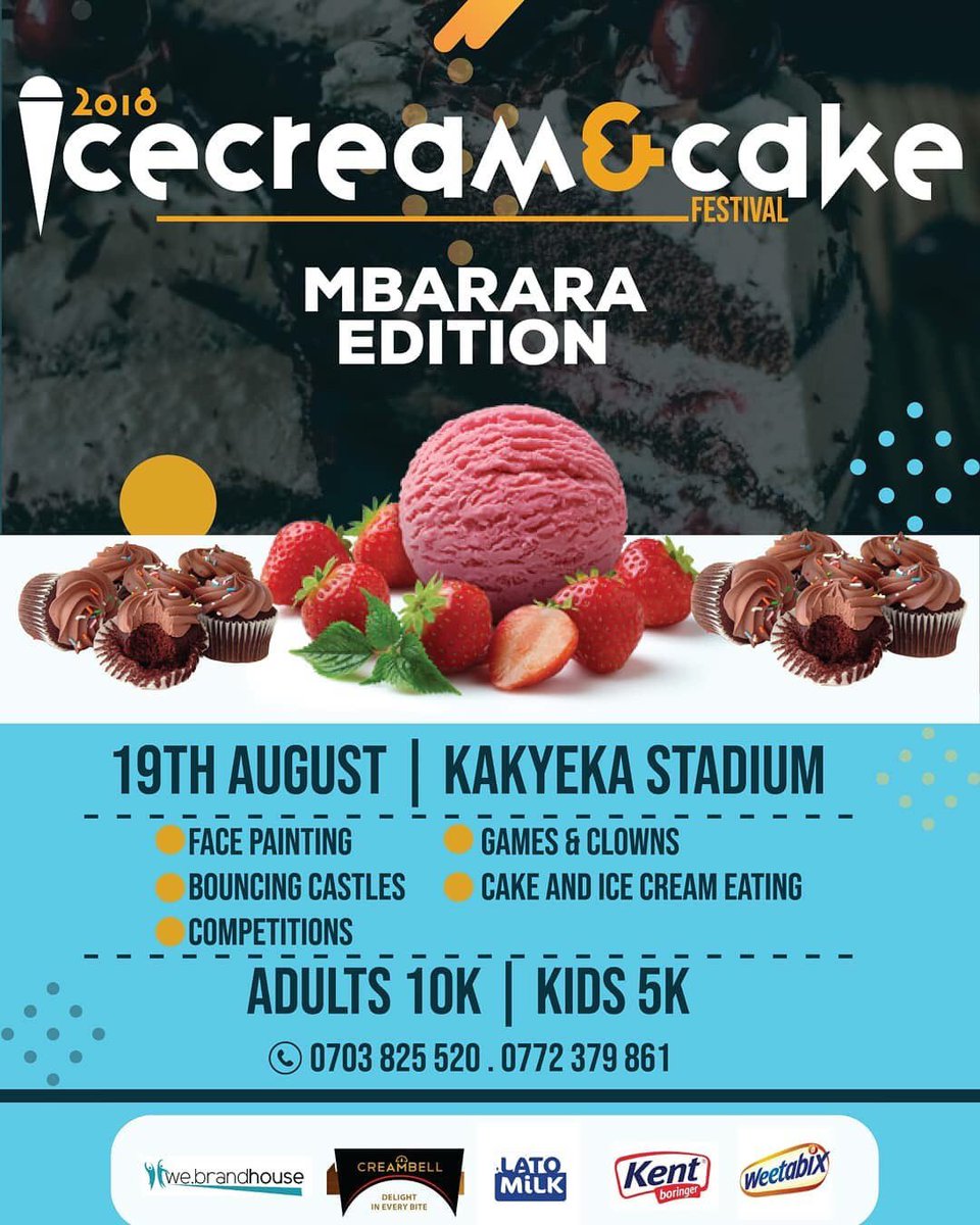 MbararaNews's tweet photo. #CityPlot #MbararaNews #IceCreamandCakeFest #Kakyekastadium @912CroozeFM @Anitahfabiola @babiaannabell @MUSTphysio @MbararaUST @ICELOUNGENY @clifflyk @cinemaxacacia @LatoMilk @MbararaNews @JarcTusiime @jackiearinda @SarahMubest @Dorrysmutahunga @Drshaay @Kansiime256 @KATATUMBA https://t.co/Nx6hLw75qw