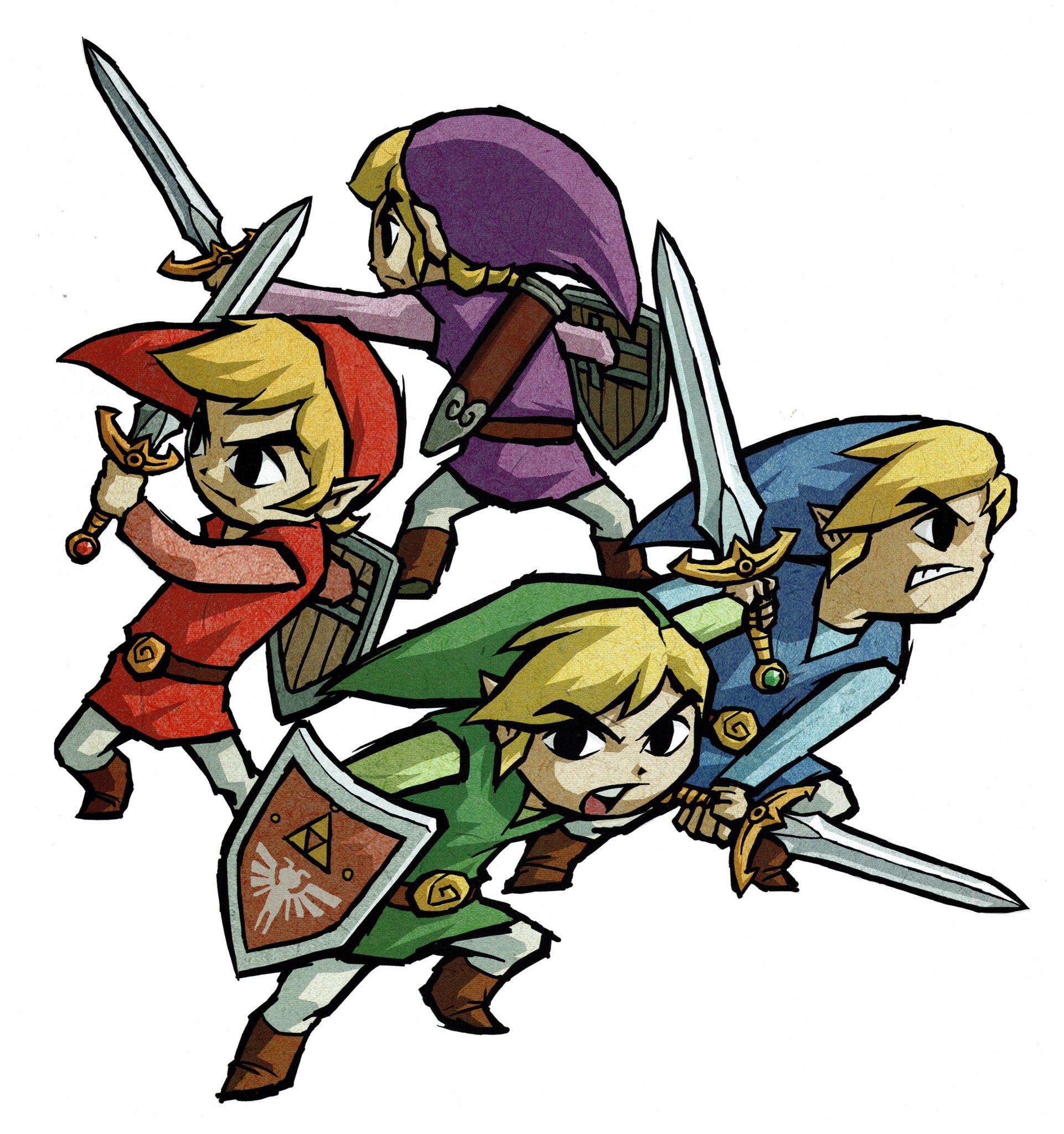VideoGameArt&Tidbits on X: "The Legend of Zelda: Four Swords Adventures -  promotional artwork. https://t.co/81Y1yRYvD0" / X