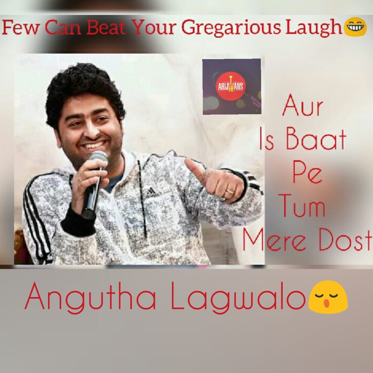 TheArijitians's tweet photo. Angutha Lagwale ? https://t.co/P8xbgd8oWT