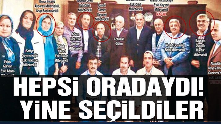 Pensilvanya’ya gidip FETÖ elebaşı Fetullah Gülen ile fotoğraf çektiren ve namaz kılan 12 AKP Milletvekilinden, aday gösterilen 5 isim yeniden milletvekili seçildi!
sozcu.com.tr/2018/gundem/he…
