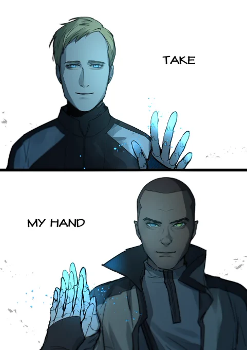 "..for i can't help falling in love with you."
I just listened to this song and suddenly I thought about Markus and Simon.
#DetroitBecomeHuman #MarkusSimon #Markus #Simon 