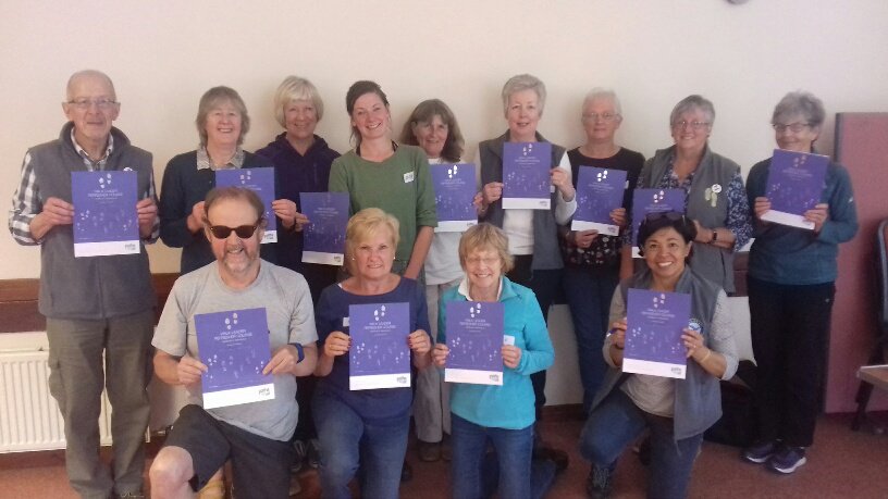 walking_scot's tweet image. Volunteer Walk Leaders who attended our Walk Leader Refresher training in #Aberdeenshire are pictured with Kirsty Muirden, Aberdeenshire Health Walks Coordinator with @NHSGrampian.  We have now trained 10,000 Walk Leaders over the past 16 years @VolScotland @MoveMoreABDN