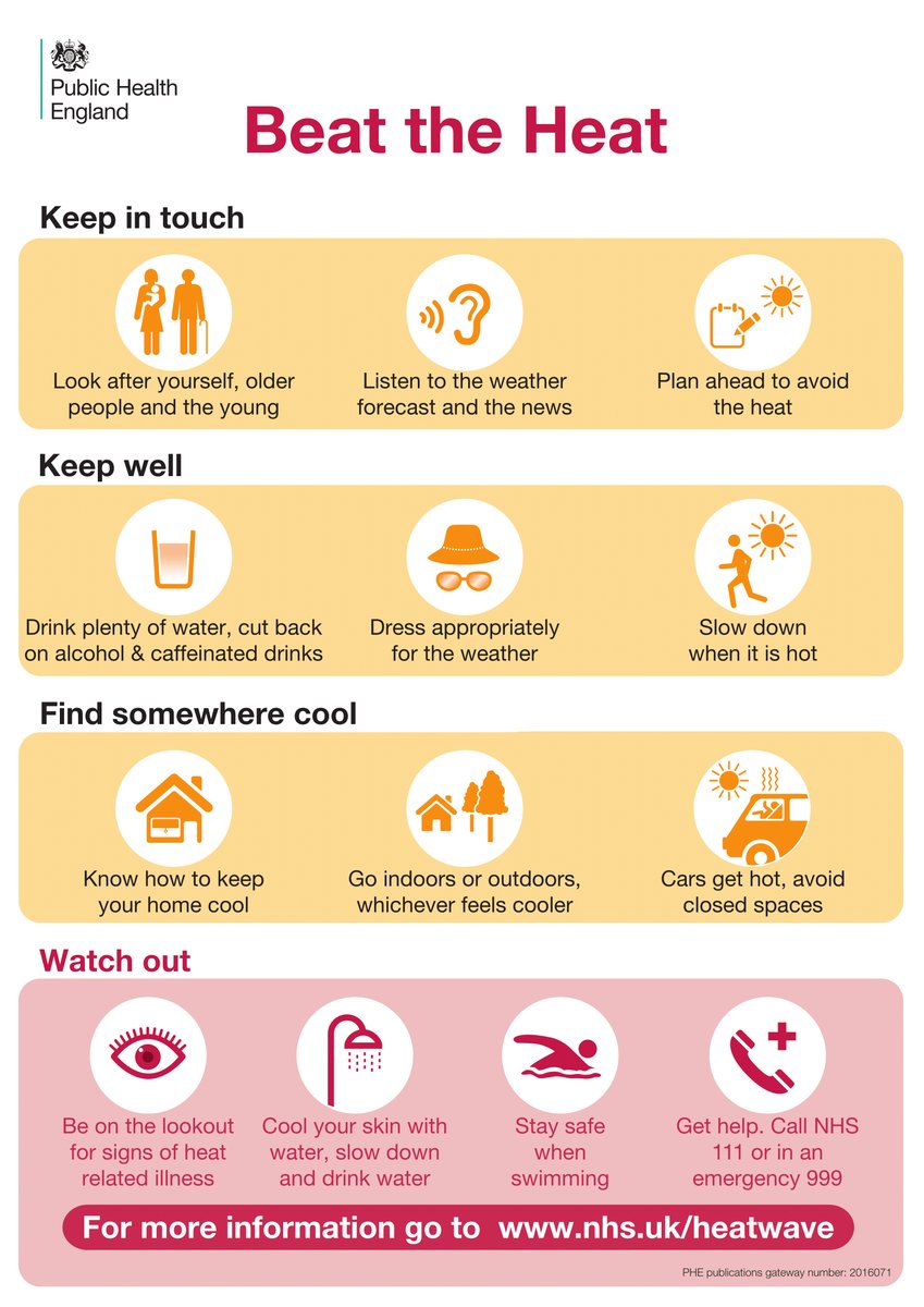 It's the hottest day of the year so far! Here are some tips on how to beat the heat: ow.ly/qMAc30kFuSd #heatwave