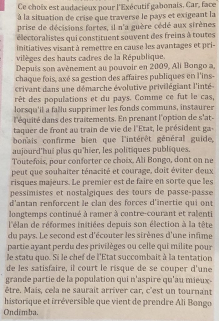 Lin-Joel dans son édito parle de tournant historique. A lire ⤵️