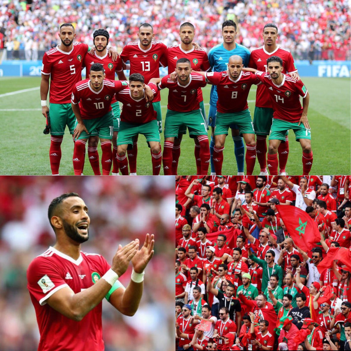 Une ÉQUIPE, un PEUPLE, une FAMILLE ! 🇲🇦🇲🇦🇲🇦
Malgré la déception, Bravo à tous 👏🏽👏🏽👏🏽 
Gagner ou perdre, le plus important est de le faire avec honneur et dignité. 
#DIMAMAGHRIB  #FOREVER 
💚❤️