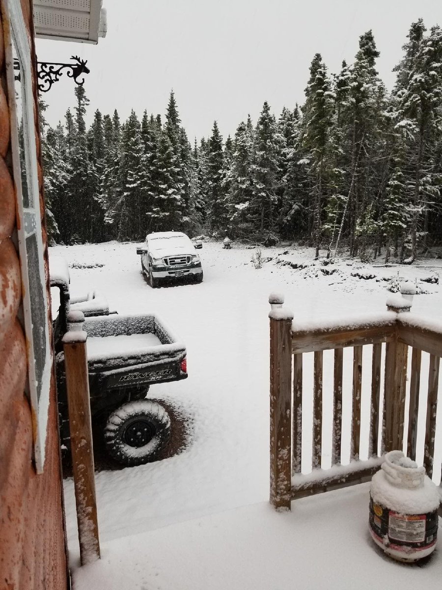 EddieSheerr's tweet image. These pictures show several centimetres of congealed rain on Skull Pond, just up behind Badger, Newfoundland and Labrador! I hate to admit it... but one of those shots is actually very pretty. 

Photo Credit: Jennifer Lacey 

#nlwx #nltraffic #SnowinJune #Juneuary