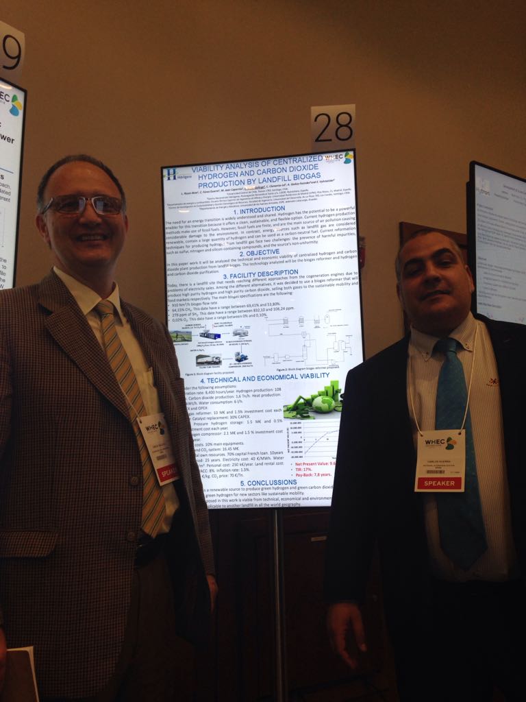 DivulgaH2's tweet photo. The National Hydrogen Centre (CNH2) has actively participated in the 22nd edition of the World Hydrogen Energy Conference (WHEC 2018). https://t.co/yIZfT51lpn @cnh2_es #hydrogen #fuelcell #whec2018 https://t.co/ByzxZxEUuo