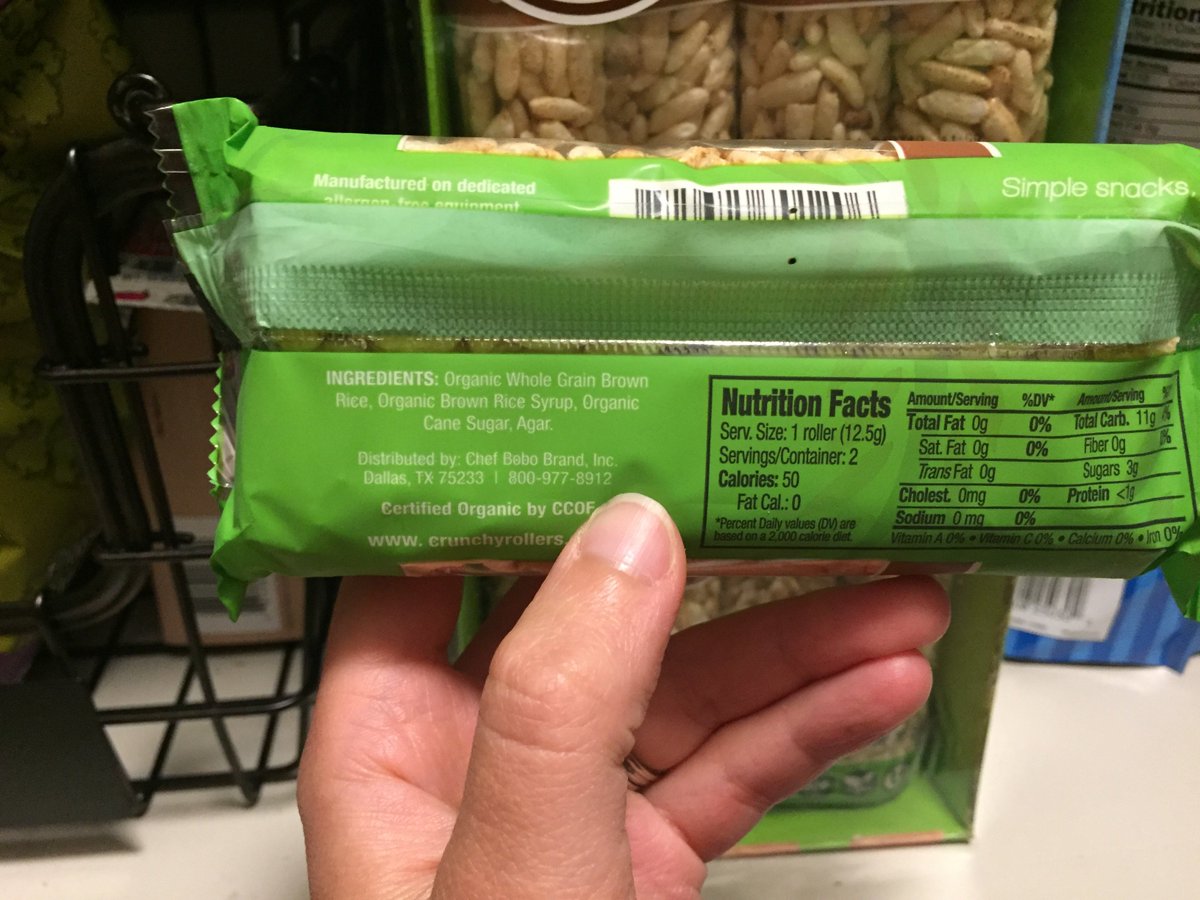 These are my new FAVORITE snack, for myself and for Ollie. Crunchy Organic Rice Rollers. If you're lucky enough to find them at your local Costco, that's the best deal. They are on Amazon if not. Organic, relatively low sugar, and totally allergy-friendly.
buff.ly/2MiwmCC