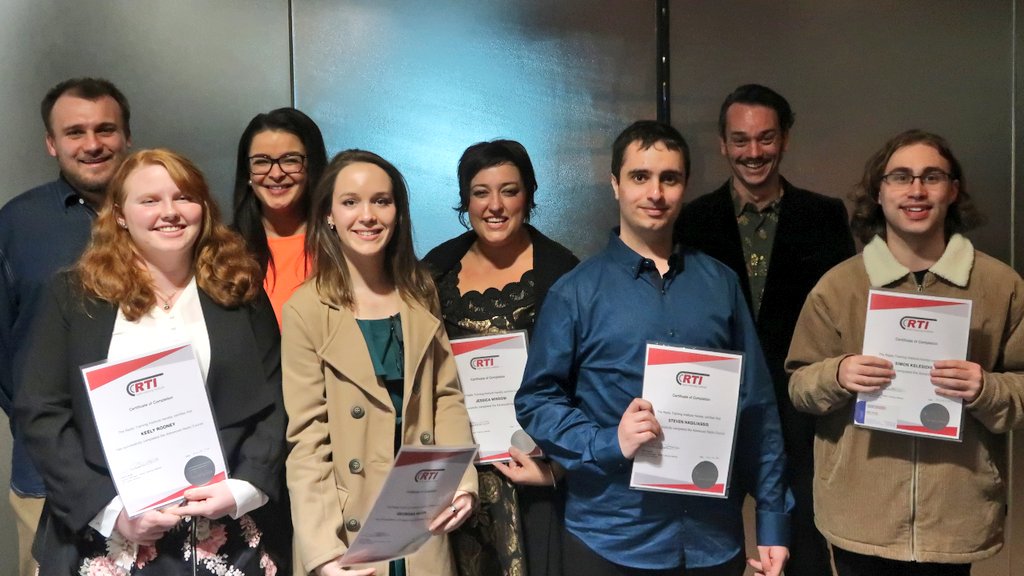 RadioTrainingIn's tweet photo. Congratulations to RTI's incredible final ever class of graduates! 

Tonight's graduation marks the end of RTI, so we'd like to congratulate not just tonight's graduates, but each and every one of our talented alumni from over the years. 

Here's to your future! ❤ #radio https://t.co/N7kKJ4JZJv