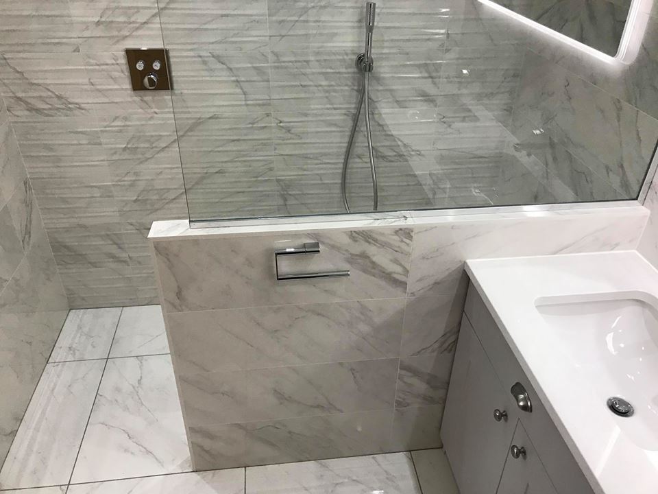 BathroomsJust's tweet photo. A stunning bathroom transformation using the Classic tile!
Achieve sheer elegance and sophistication with this sheer marble - look tile range. #grohe #ctdtiles # https://t.co/yxCkJUXmer