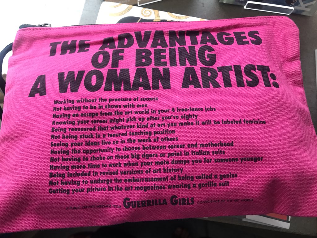 Poorboy_stories's tweet photo. Sent this by one of the #monstrousbodies Young Company. Oh god. The @guerrillagirls - my heroines when they started back in 1985. I was 15. I was an art fan. They pointed out all the things I was furious about. AND IT HASN'T CHANGED YET SO LET'S GET A BLOODY MOVE ON #readthelist https://t.co/Eotw2jPCDZ