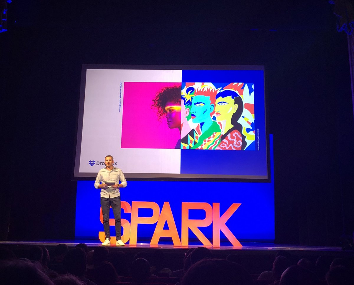 Your team will not wake up one day and say I want to be creative, you need to create an environment to support it by #Dropbox at #SparkParis18