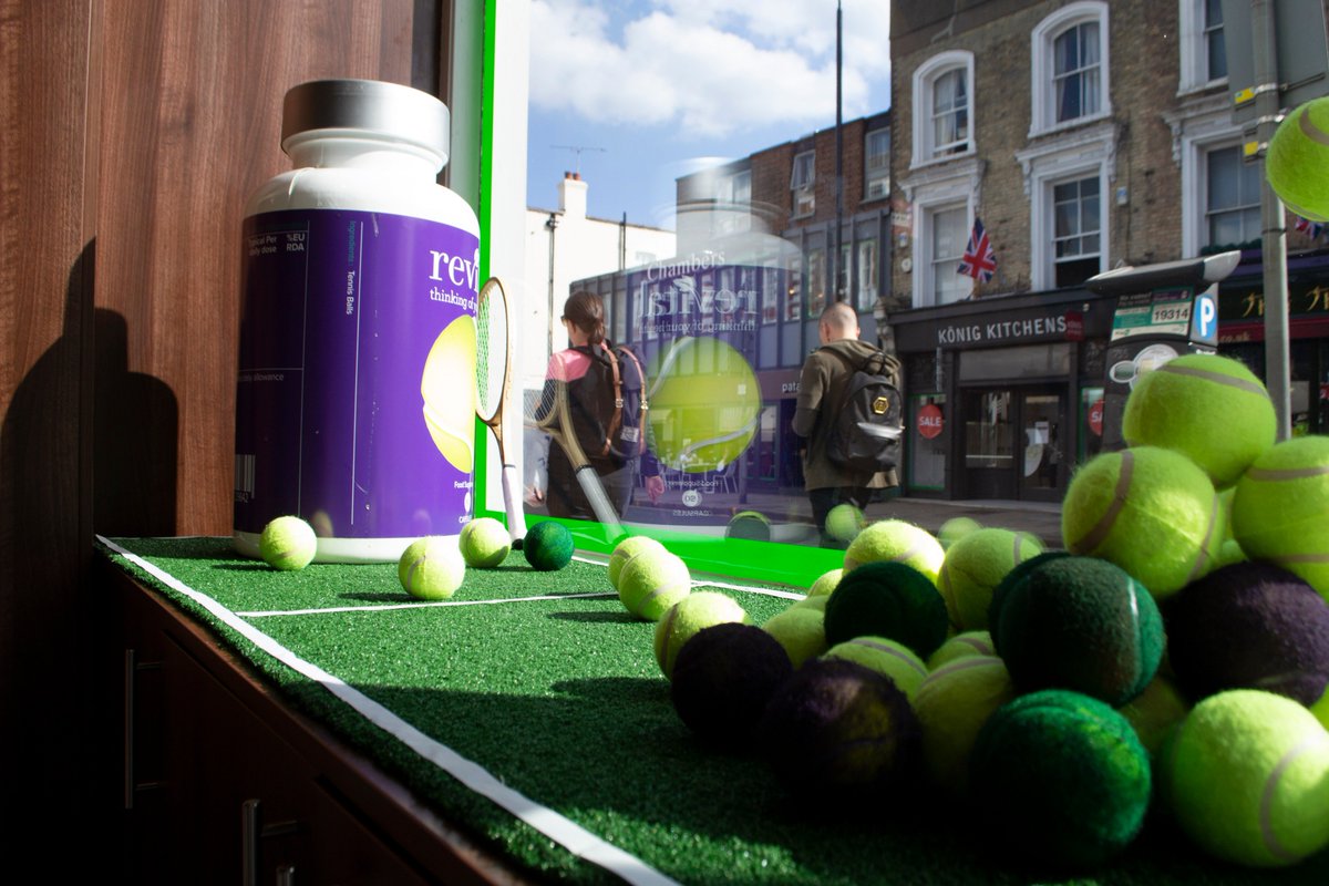 If you're in the local area at all, feel free to have a look at our wonderful window display created for #WimbledonVillageWindows2018 by our fantastic #Design team (Dorsa: <a href="/DorsaPeDesign/">Robin</a> &amp; Luiz Delazeri)