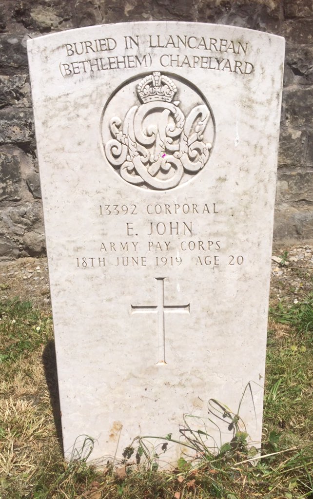albymarch_alan's tweet image. Saint Cadoc Church Llancarfan #Wales @CWGC #RAOC #ArmyPayCorps