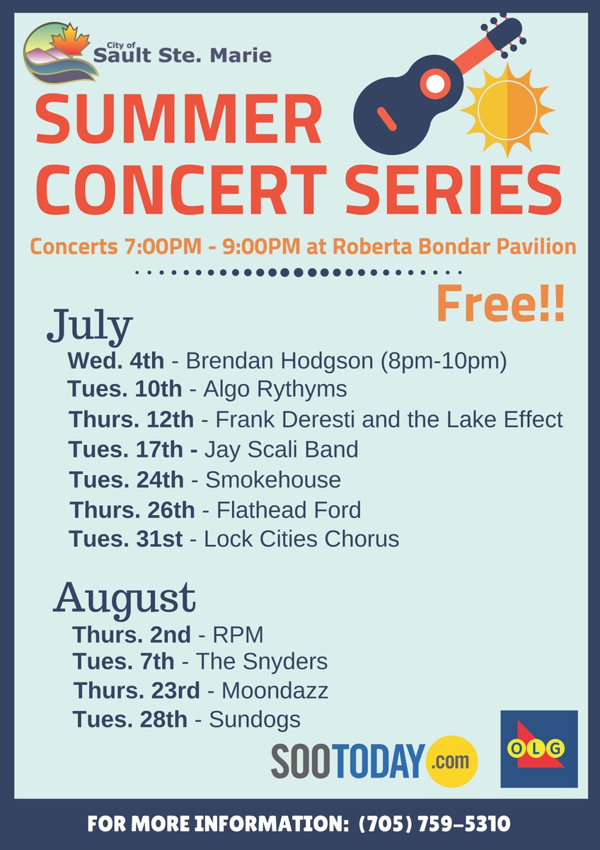 The lineup is set and what a summer it's going to be! #SummerConcertSeries https://t.co/QEm7MQ0ziR