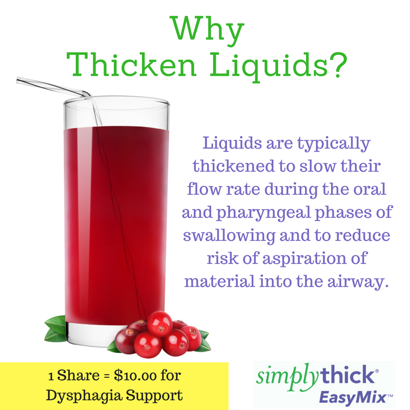 NFOSD's tweet photo. Thank you, @SimplyThickGel , for the support you provide to those who require thickened liquids as a result of their swallowing disorder.
Each time this photo is shared, @SimplyThickGel has generously pledged $10 to support those with #dysphagia! Keep sharing! https://t.co/7P6CSbXqdu