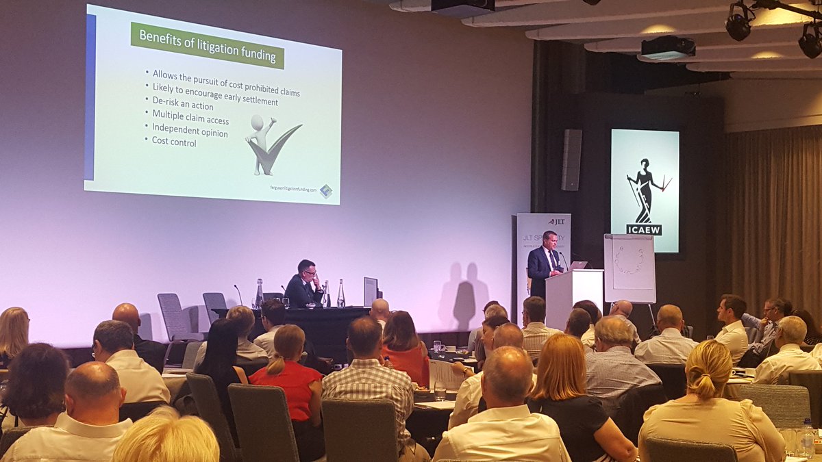 maddie_icaew's tweet photo. Now Maurice Power from @FLFunding takes us through the benefits of litigation funding and some exciting new opportunities for insolvency practitioners #icaew #insolvency https://t.co/Hjx1inX4qQ