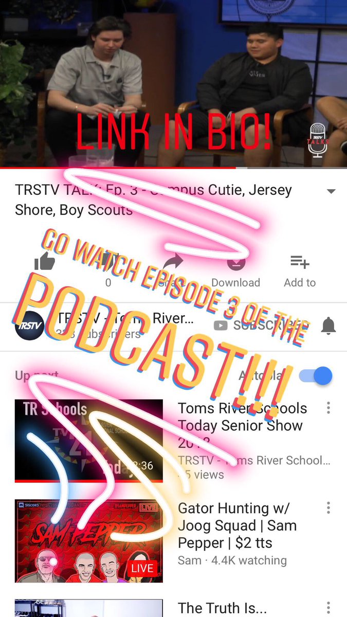 EPISODE 3 OF THE PODCAST IT OUT! Watch it now: youtu.be/OHb4_eS6nHs