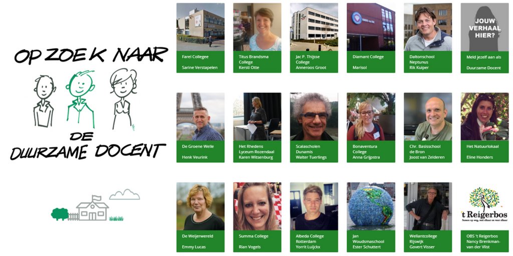 Ben jij docent en geef je aandacht aan natuur, milieu, wereldburgerschap of duurzaamheid in je lessen? Deel je verhaal op duurzamedocent.nl en inspireer andere docenten! #duurzaamonderwijs
