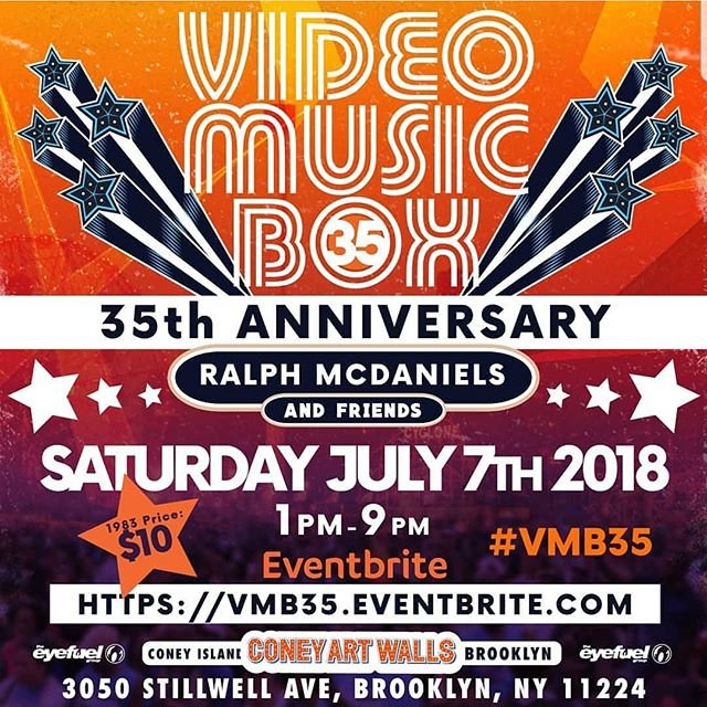 Raydejon's tweet image. #VMB35 year anniversary at Coney Island Art Walls. Tickets available now!! Go to eventbrite now b4 it's too late!!