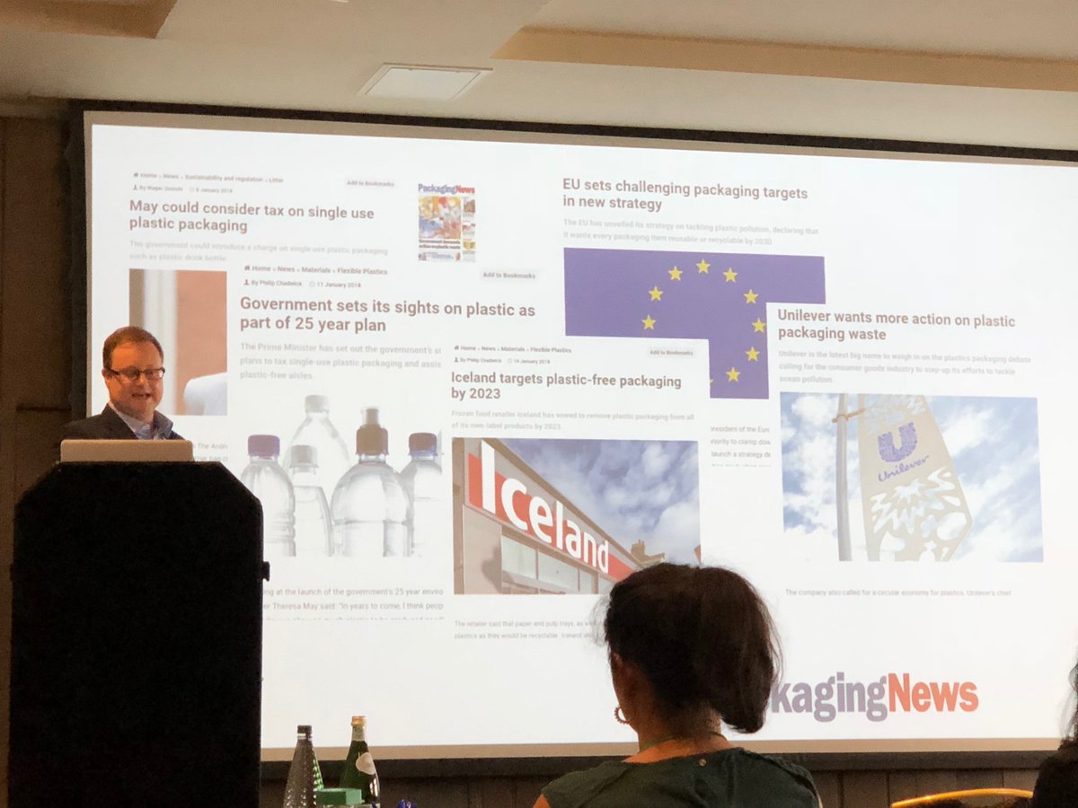 giantpeach's tweet photo. "The 2 most influential people in packaging today are Theresa May and David Attenborough" Philip Chadwick from @PackagingTimes #FDIN @FDINUK @10DowningStreet @theresa_may @SirDavidBBC #plasticpackaging #plasticpollution https://t.co/C9QvGqzY4V
