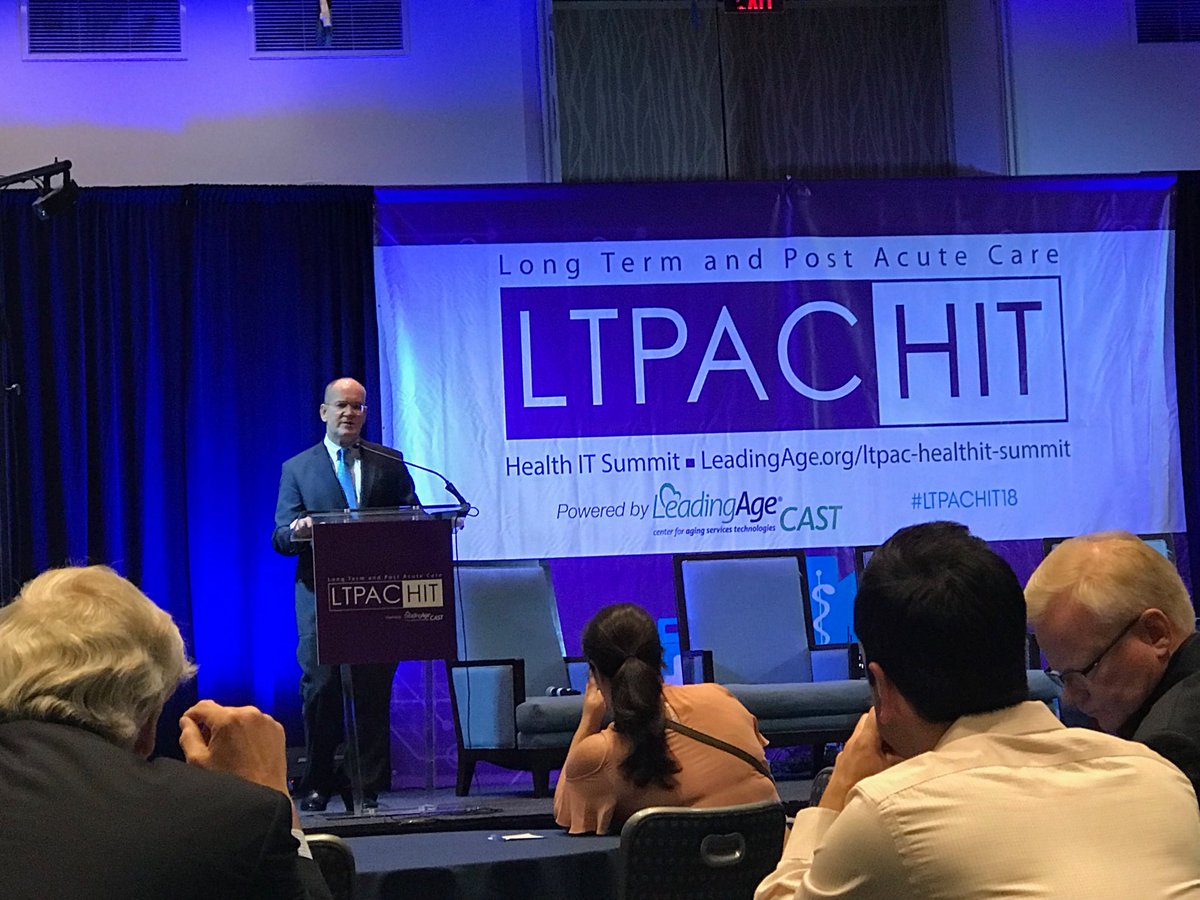 Great to hear ONC Director Dr. Rucker talk about HIT and data Interoperability at #LTPAC18 #LTPACHIT18 this morning