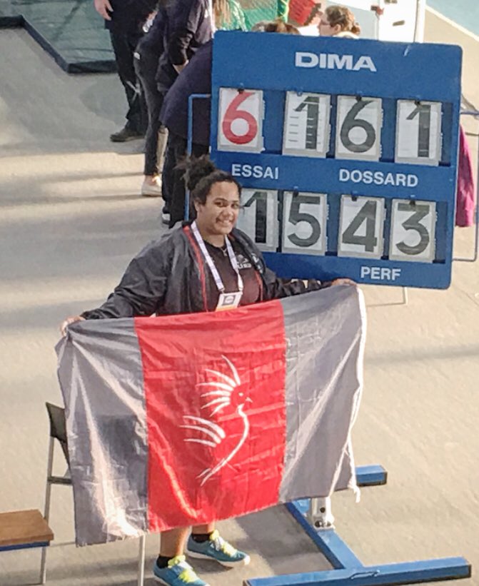 SandraJavelot's tweet photo. 🔥BOOM🔥🇳🇨New-Caledonian shotputter #ASHLEY_BOLOGNA officially selected in 🔵⚪️🔴 at #iaafWorlds #TampereU20WC 👏🏻👏🏻#RoadToOlympicGames #NewCaledoniaAthletics @OceaniaAths #PacificThrows #TeamBoulariThrows 🇳🇨 https://t.co/HF1NWAS9Rp