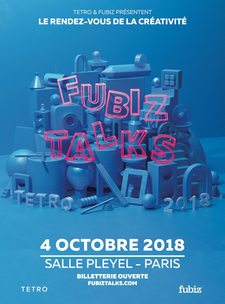 Early Birds Tickets for the <a href="/fubiztalks/">Fubiz Talks</a> 2018
fubiz.net/2018/06/25/ear… <a href="/fubiz/">Fubiz</a> #Creative #event <a href="/sallepleyel/">Salle Pleyel</a> #artist