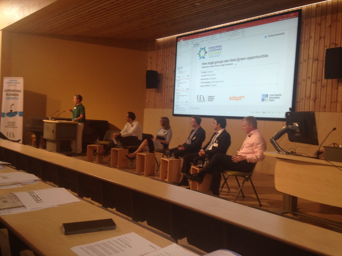 How do green/clean tech is seen by angel groups #CleanTechUEA