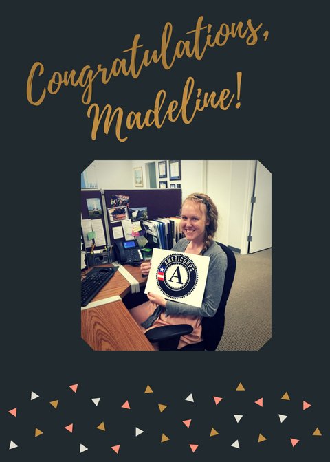 JaxSpeechHear's tweet photo. Congratulations to our @AmeriCorps Member, Madeline Pruhs, who will be graduating from the @NatHealthCorps program today! Madeline served with excellence as our Outreach Coordinator, and will be greatly missed. Best of luck, Madeline! 🎉 https://t.co/hPwJAaBg4W