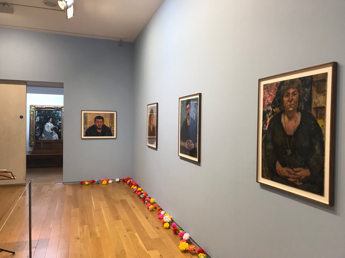 MickODeaArtist's tweet photo. Finally got to @TheHughLane today to see the #SeamusNolan exhibition #TravellerCollection which features seven #portraits from #TheMartinFolanCollection that I donated to @PaveePoint - The paintings were made between 1991 & 1993, instigated by Martin Folan RIP https://t.co/4suUPOBXkP